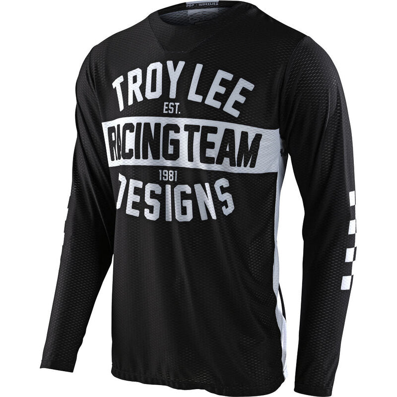 Troy Lee Designs Polera De Moto Para Niño Gp Air Team 81 Negra