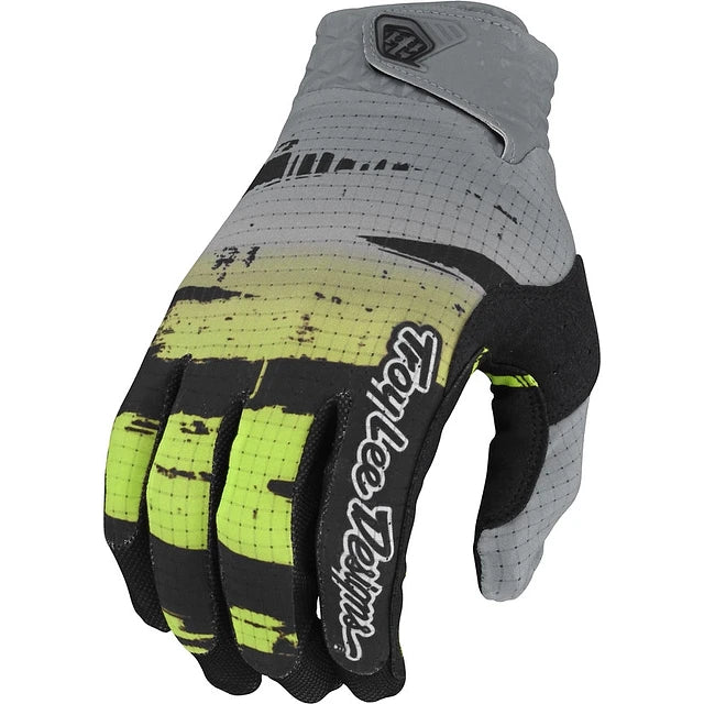 Troy Lee Designs Guantes Air Brushed  Negro/Glo Verde-ProCircuit