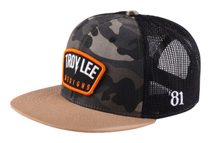 Troy Lee Designs Jockey Snapback Bolt Patch Camo-ProCircuit