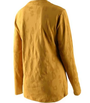 POLERA TROY LEE WOMENS LILIUM LS JACQUARD HONEY