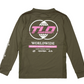 Polera Troy Lee Desing Skyline Ride manga larga Signature Black juvenil