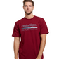 Polera Troy Lee Desing Factory Racing manga corta burgundy