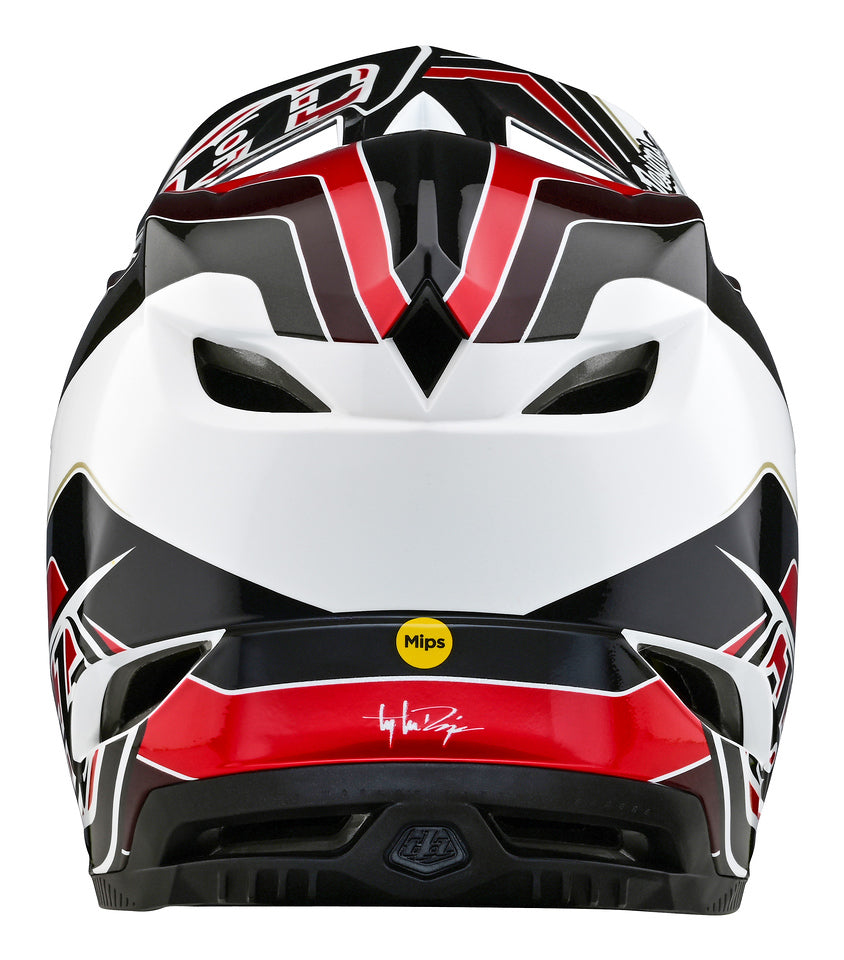 Troy Lee Designs Casco de Bicicleta D4 Polyacrylite Carbón/Rojo-ProCircuit