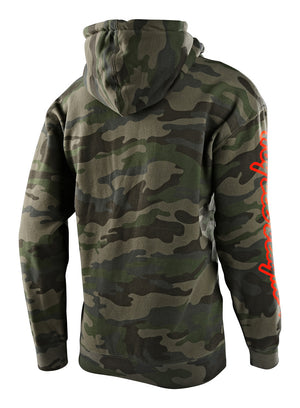 Troy Lee Designs Polerón Cropped Badge Camo Army/Naranja-ProCircuit