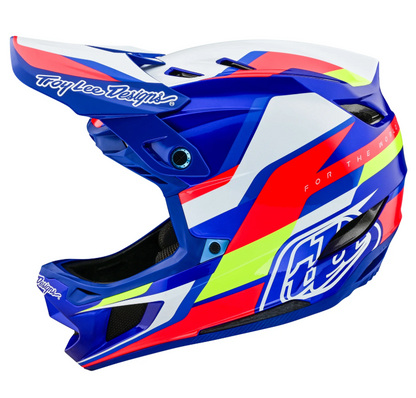 Casco Troy Lee Desing D4 Composite Omega White / blue
