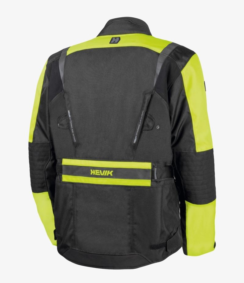 HEVIK CHAQUETA STELVIO BLACK/YELLOW FLUOR-ProCircuit