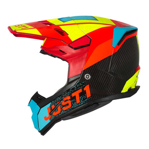 Just1 Casco J22 Adrenaline Red/Blue/Yellow/Carbon