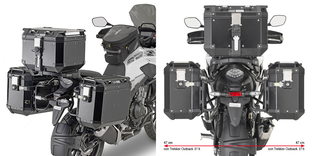 Givi Anclaje Lateral Para Maletas PL One Fit Para Maletas Laterales Monokey Cam-Side Para Honda CB 500 X 2019-2023-ProCircuit