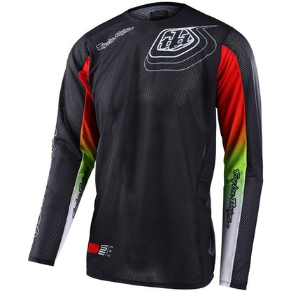 Troy Lee Designs Polera de Moto Se Pro Air Richter Negro/Rojo