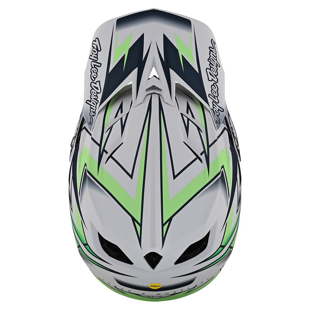 Troy Lee Designs Casco De Bicicleta D4 Composite Volt Blanco Mips-ProCircuit