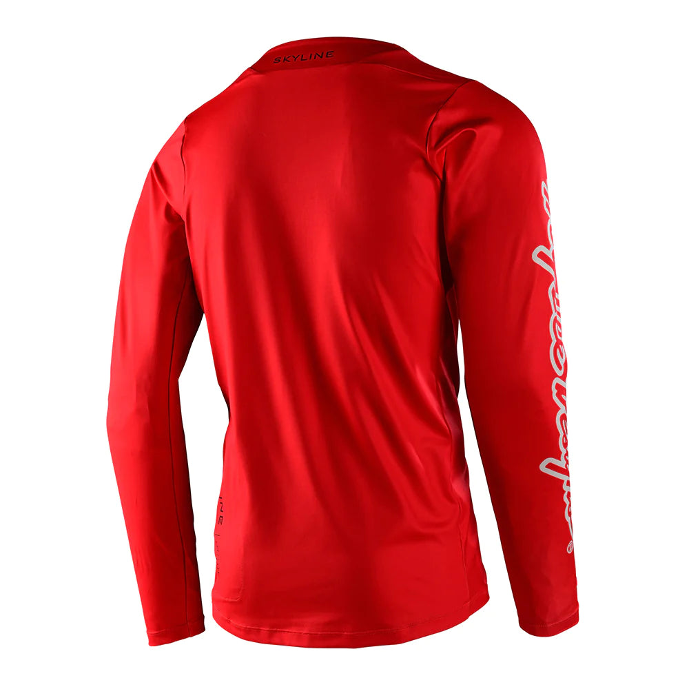 TROY LEE DESIGNS SKYLINE LS CHILL JERSEY ICONIC FIERY RED-ProCircuit