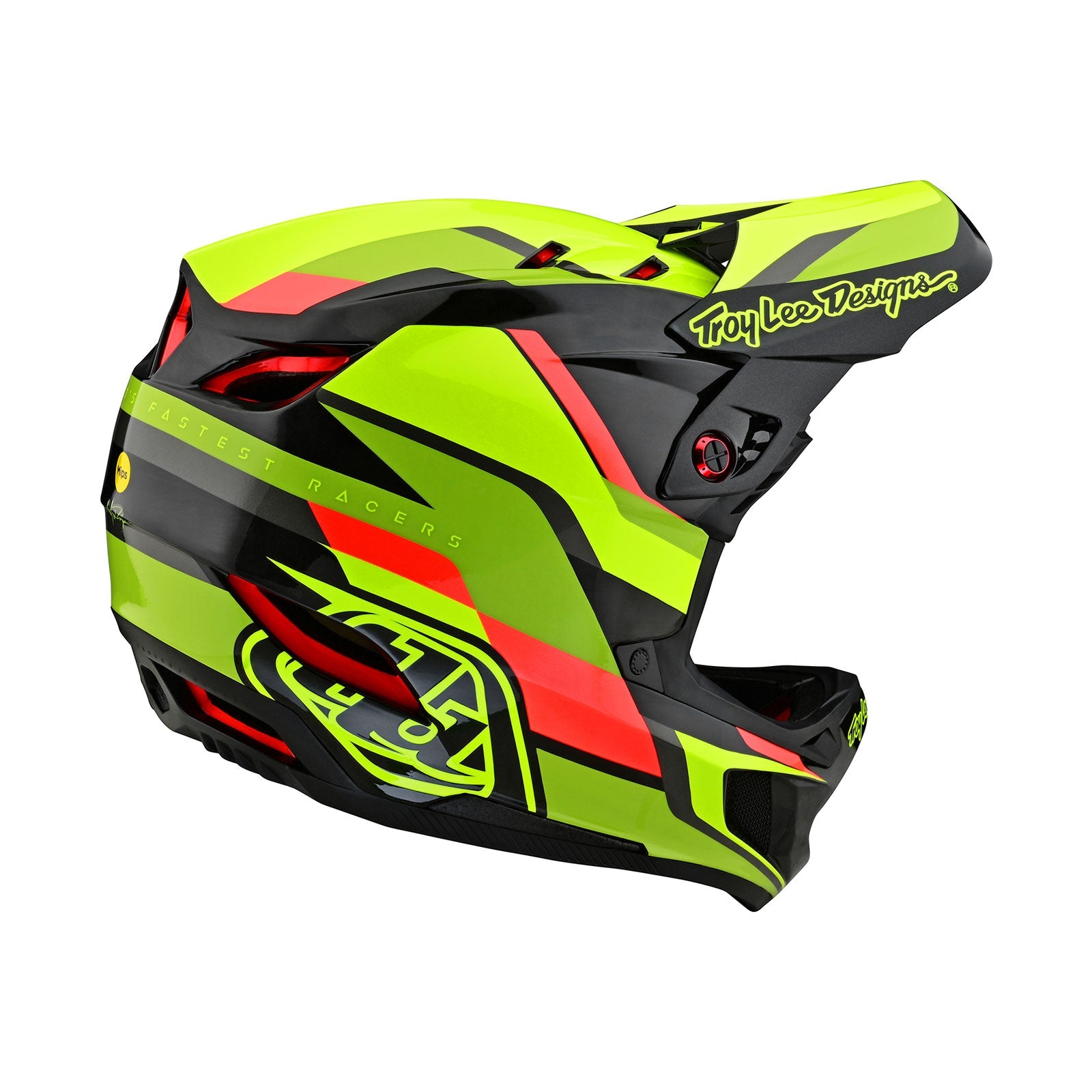 Troy Lee Designs Casco De Bicicleta D4 W/MIPS Omega Black / Yellow-ProCircuit