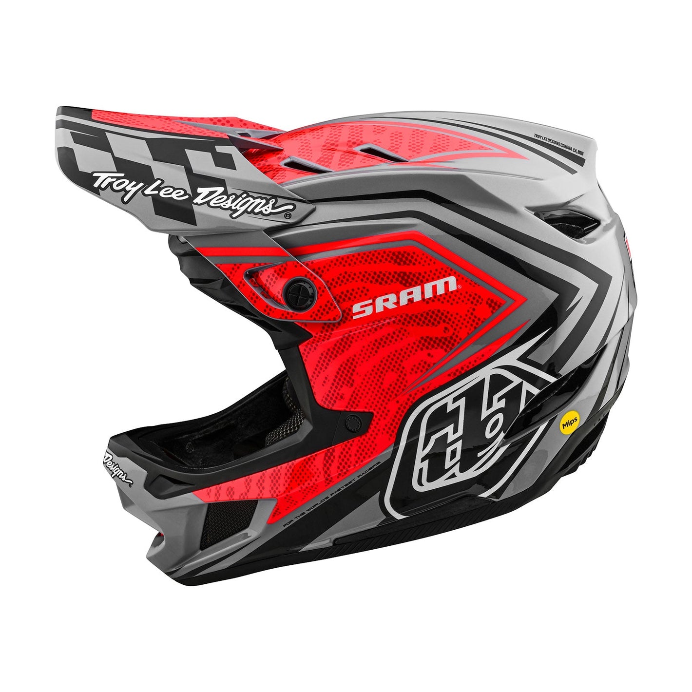 Troy Lee Designs Casco De Bicicleta D4 Carbon Sram Rojo/Negro-ProCircuit