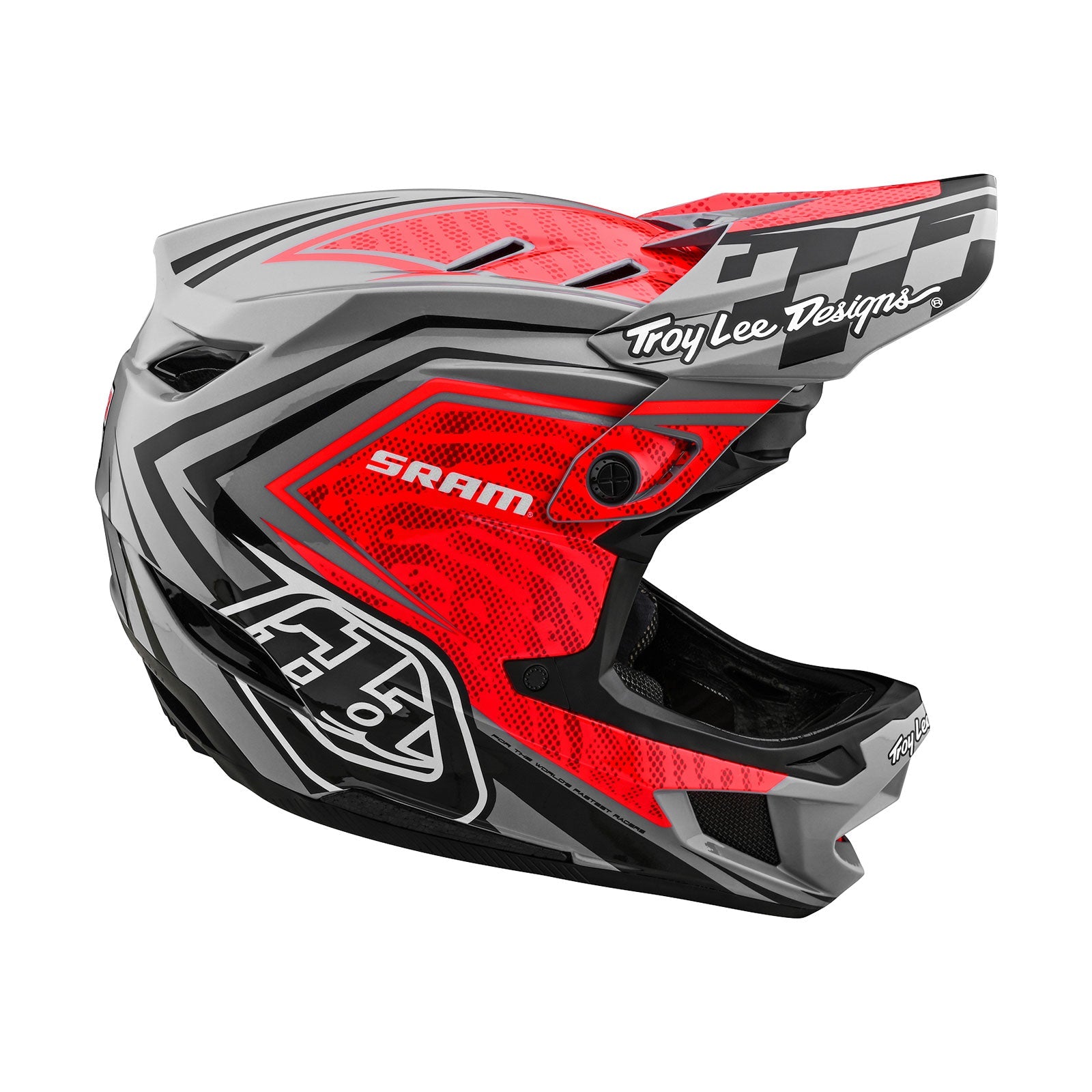 Troy Lee Designs Casco De Bicicleta D4 Carbon Sram Rojo/Negro-ProCircuit