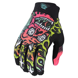 Troy Lee Designs Guante Air Skull Demon Orange / Green-ProCircuit