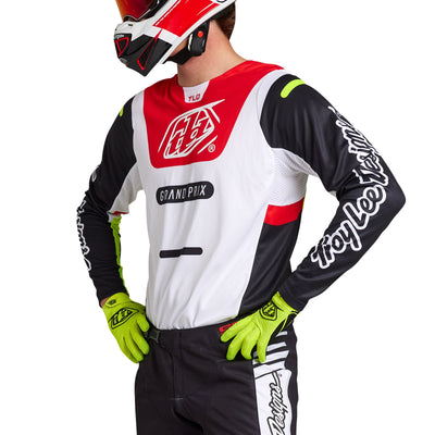 Troy Lee Designs Polera de Moto GP Pro Blends Blanco/Rojo-ProCircuit