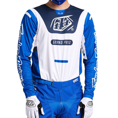 Troy Lee Designs Polera de Moto GP Pro Blends Blanco/Azul-ProCircuit