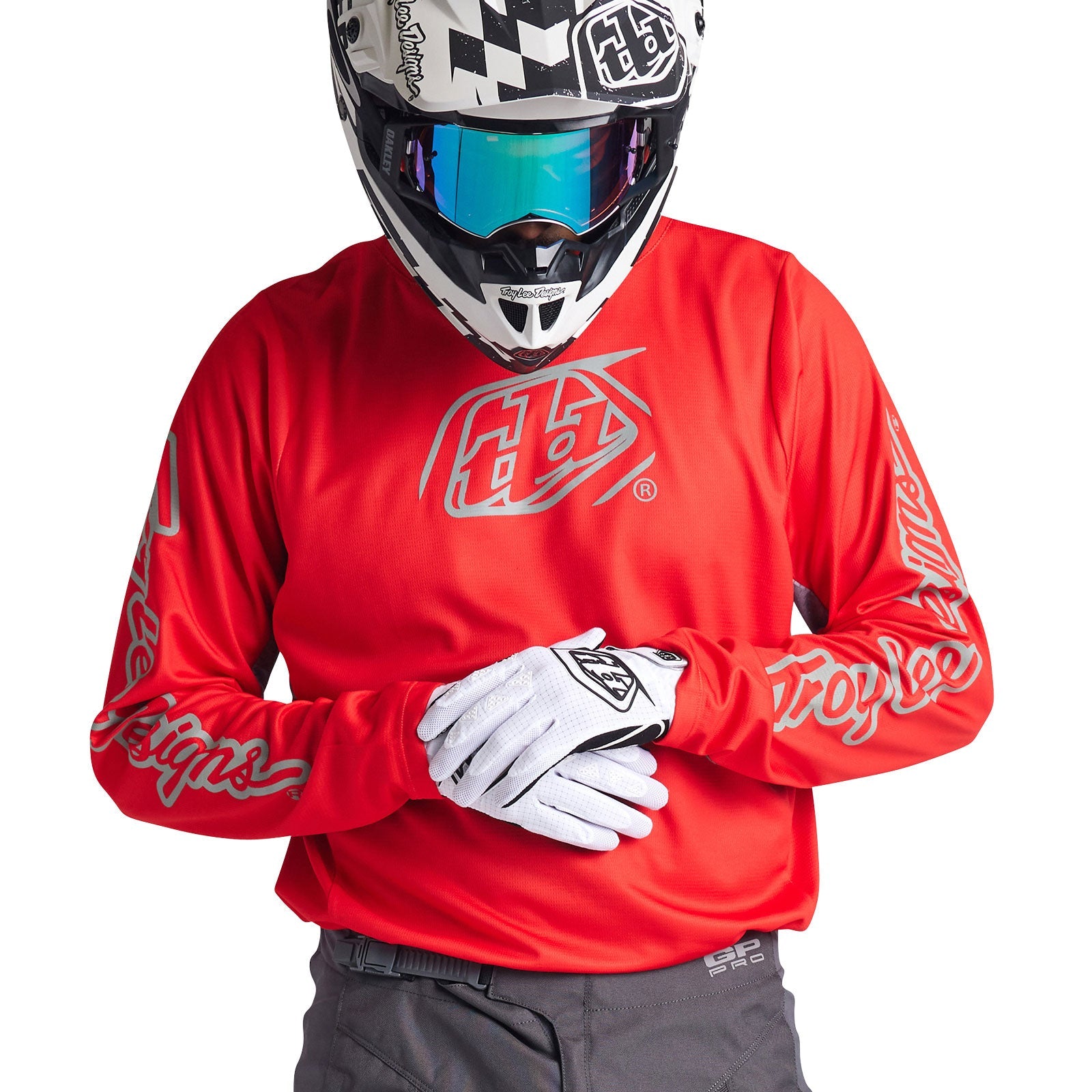 Troy Lee Designs Polera de Moto GP Pro Icon Rojo/Gris-ProCircuit