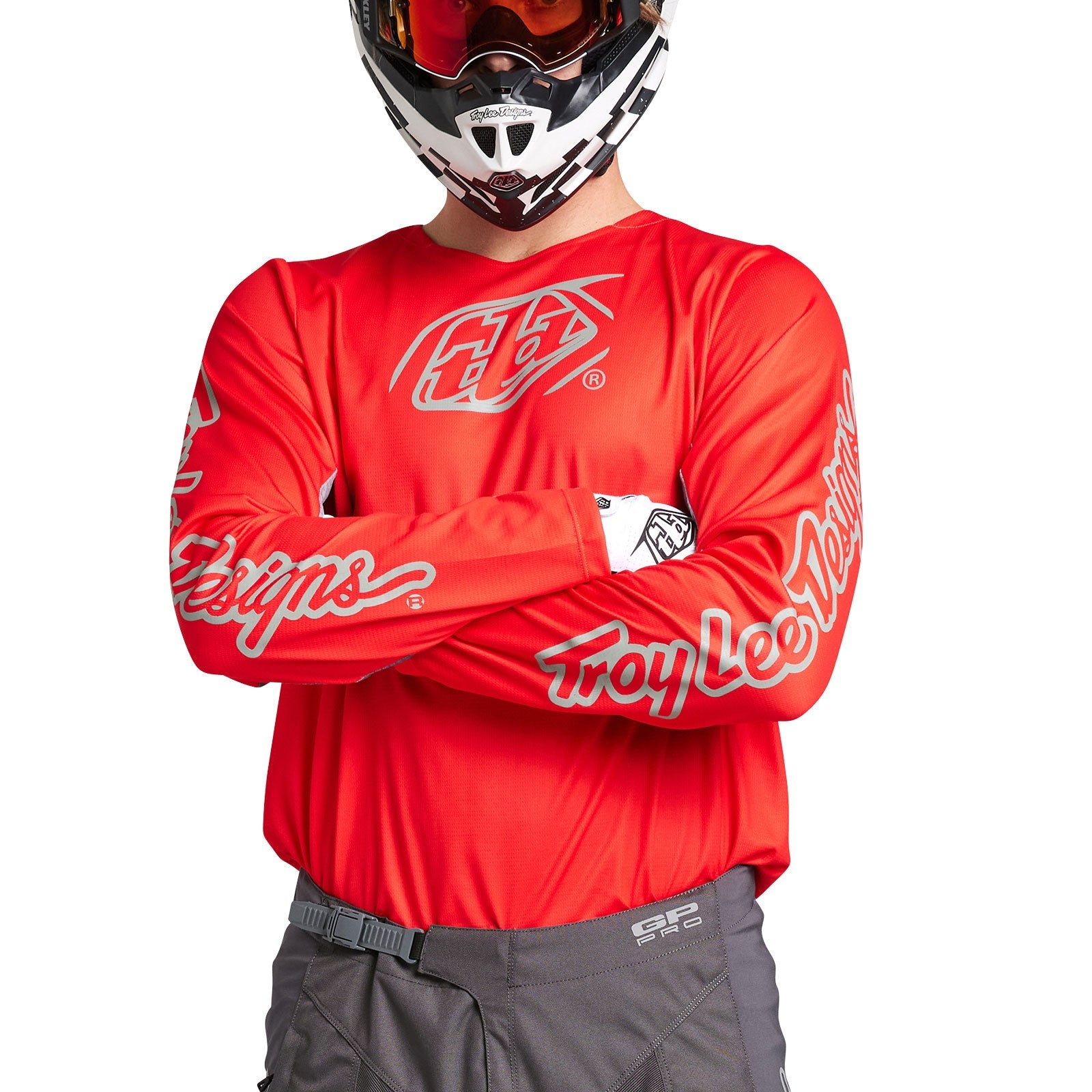 Troy Lee Designs Polera de Moto GP Pro Icon Rojo/Gris-ProCircuit