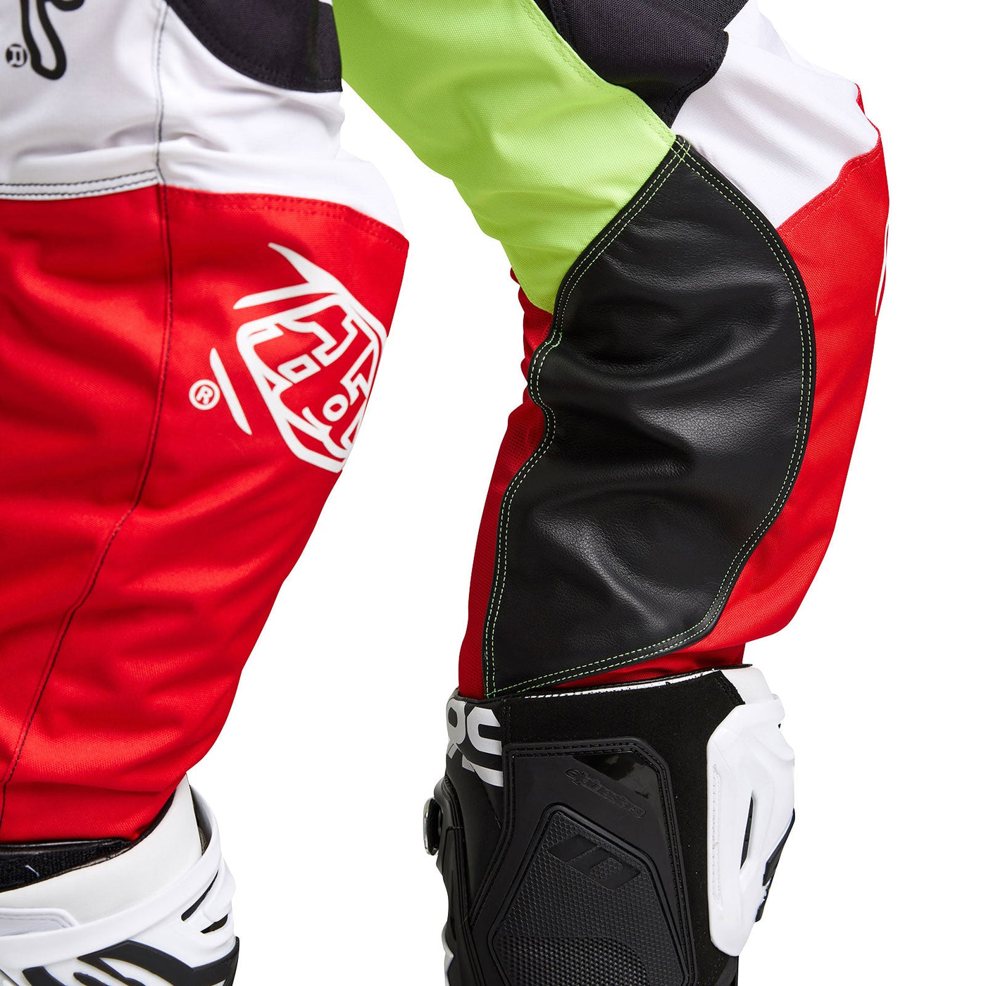 Troy Lee Designs Pantalones GP Blends Blanco/Rojo-ProCircuit
