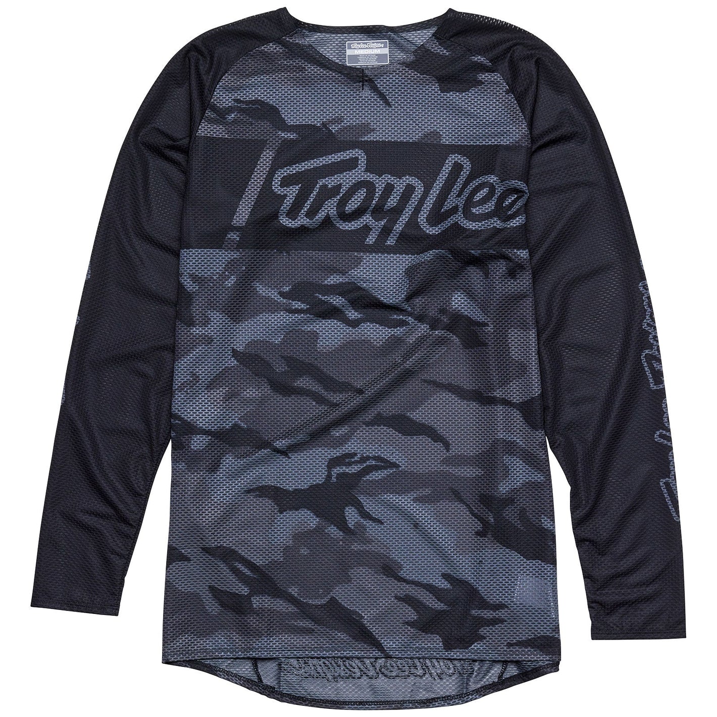 Troy Lee Designs Polera de Moto Se Pro Vox Camo Negro / Gris