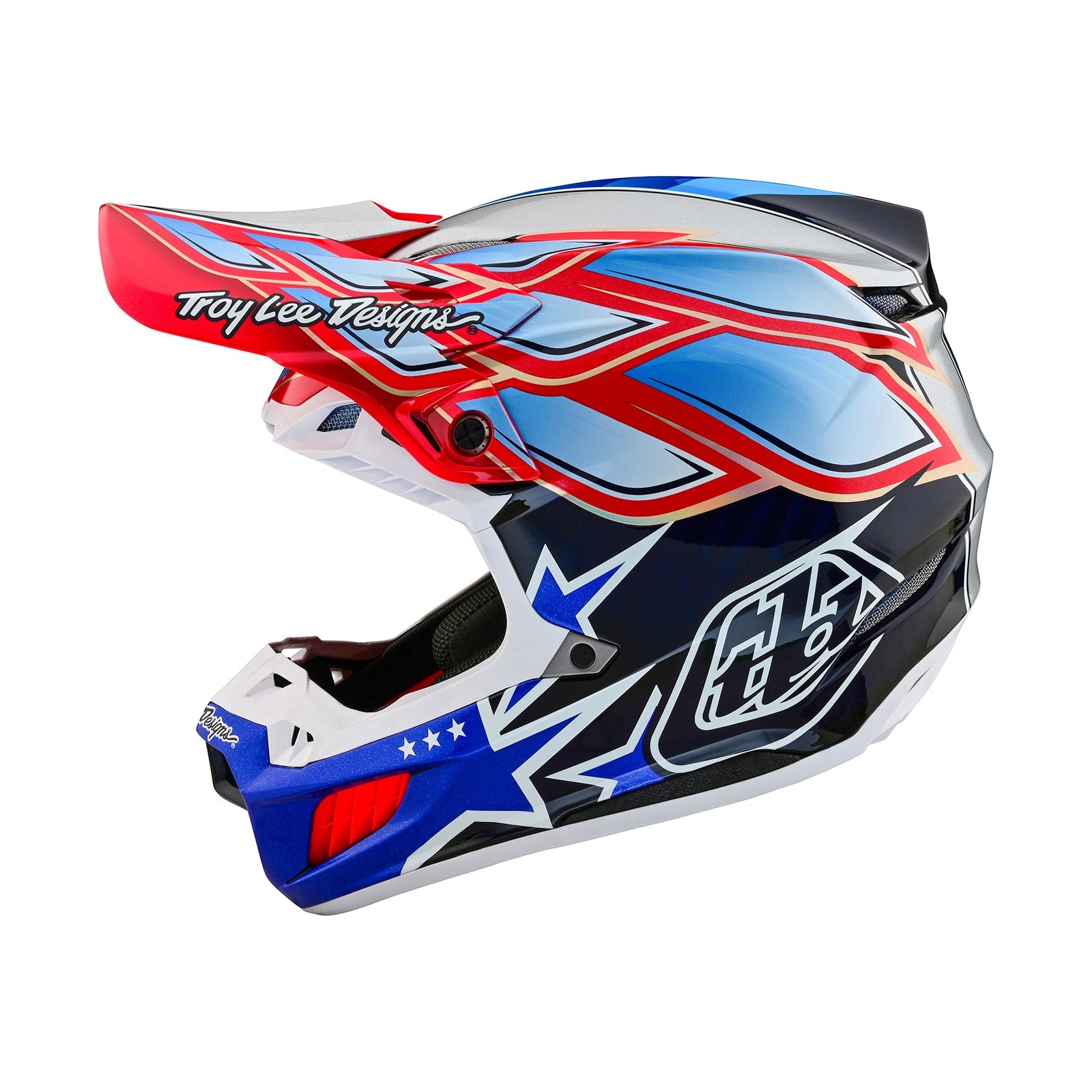 Troy Lee Designs Casco de Moto Se5 Carbon Wings Navy-ProCircuit