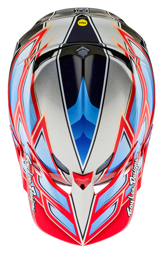 Troy Lee Designs Casco de Moto Se5 Carbon Wings Navy-ProCircuit