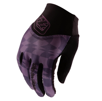 Guantes Troy Lee Desing Ace Twisted Checkers Deep Purple para mujer