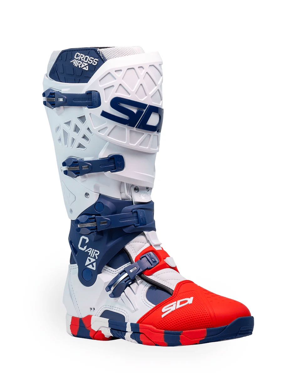 BOTA SIDI CROSSAIR X WHITE NAVY RED - procircuitcl