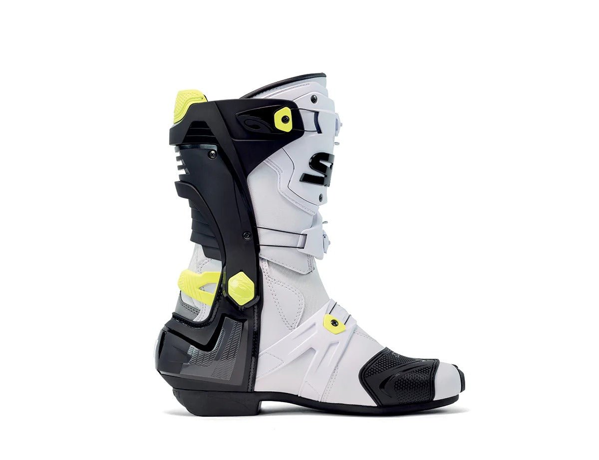 BOTA SIDI REX WHITE BLACK YELLOW - procircuitcl