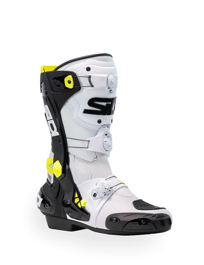BOTA SIDI REX WHITE BLACK YELLOW - procircuitcl