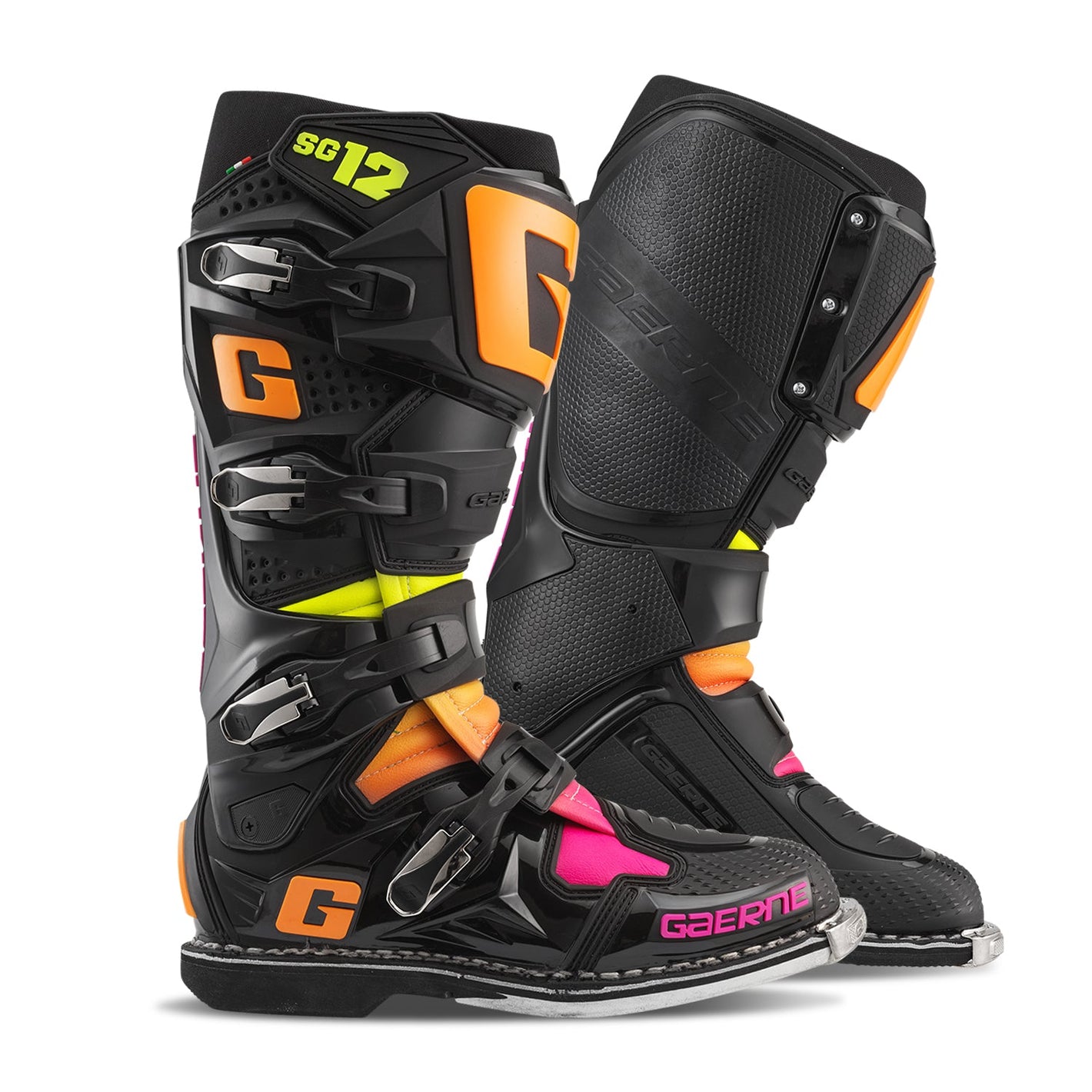 BOTAS GAERNE SG12 NEGRO/NARANJA/ROSA LE - procircuitcl
