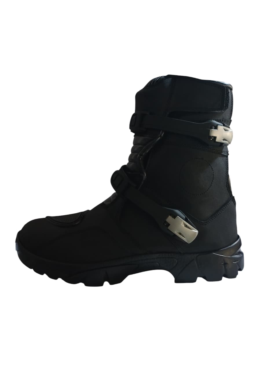 Botas Moto Adventure INTRO 201 Black Cuero 100% Urbano Ruta Touring - procircuitcl