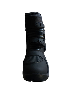 Botas Moto Adventure INTRO 201 Black Cuero 100% Urbano Ruta Touring - procircuitcl