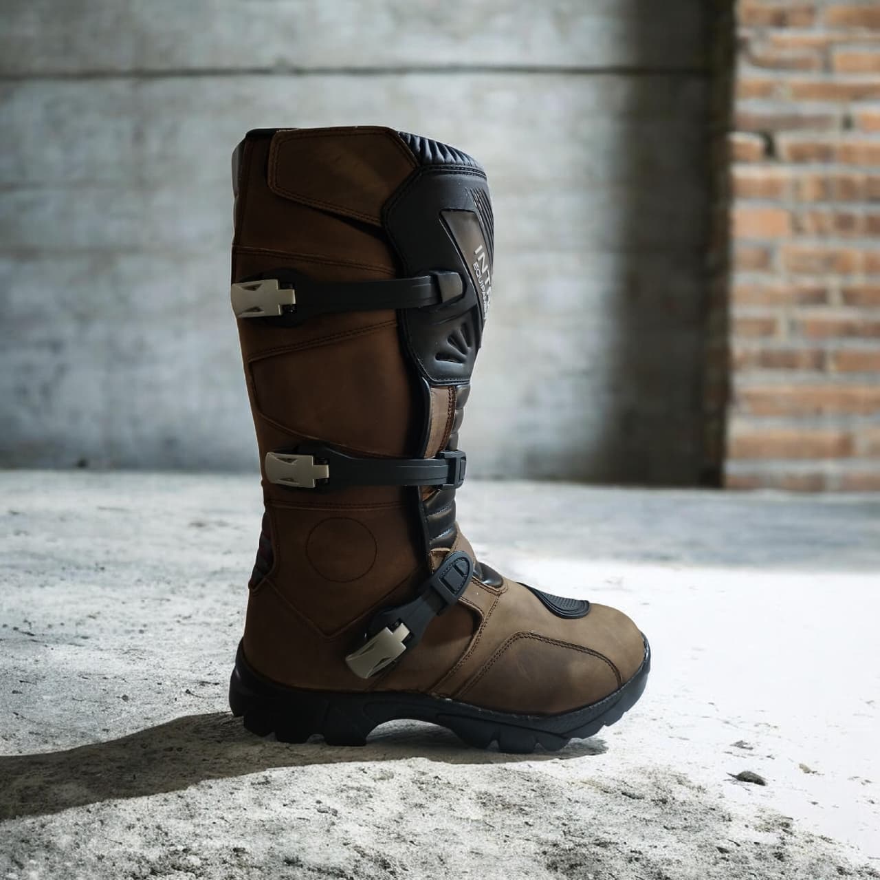 Botas Moto Adventure INTRO 205 Brown Caña Alta Cuero Touring Enduro - procircuitcl