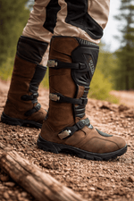Botas Moto Adventure INTRO 205 Brown Caña Alta Cuero Touring Enduro - procircuitcl