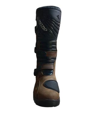 Botas Moto Adventure INTRO 205 Brown Caña Alta Cuero Touring Enduro - procircuitcl