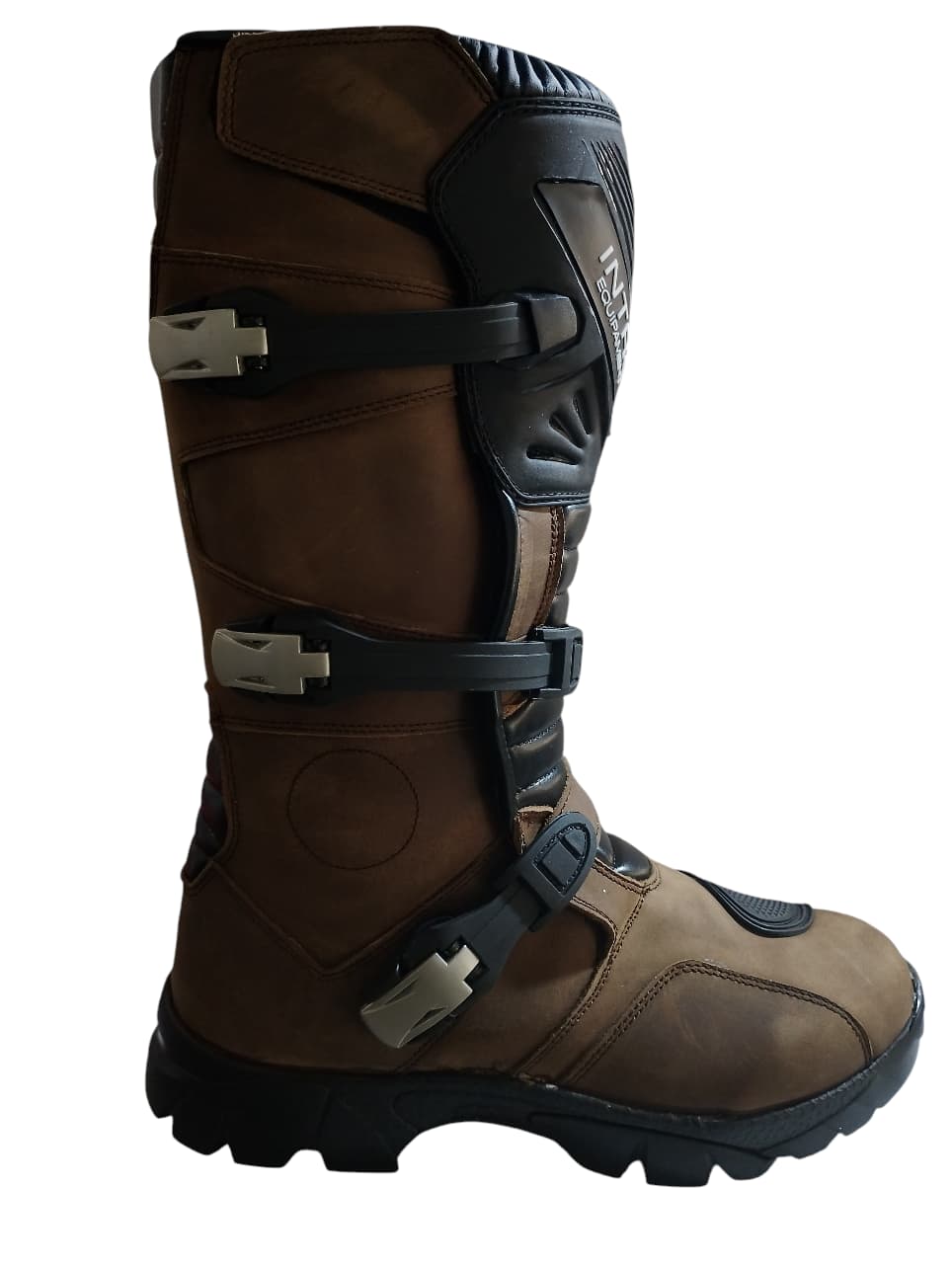 Botas Moto Adventure INTRO 205 Brown Caña Alta Cuero Touring Enduro - procircuitcl