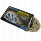 Cadena Renthal R1 Works Oro Paso 420 de 130 Eslabones para Motocross (SKU C246) - procircuit