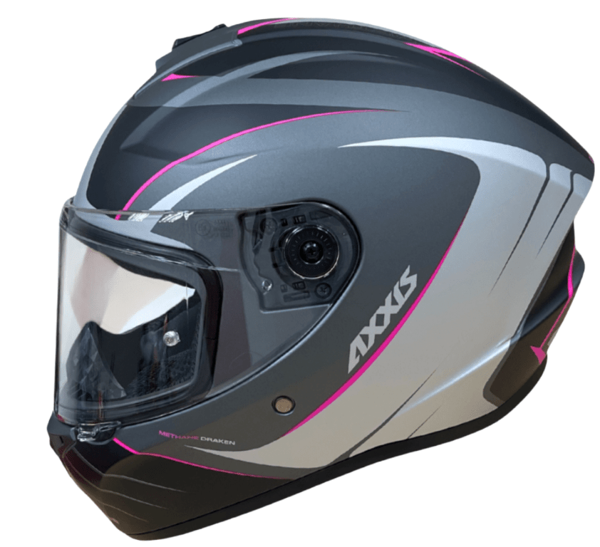 Casco Axxis draken methane C8 pink matte