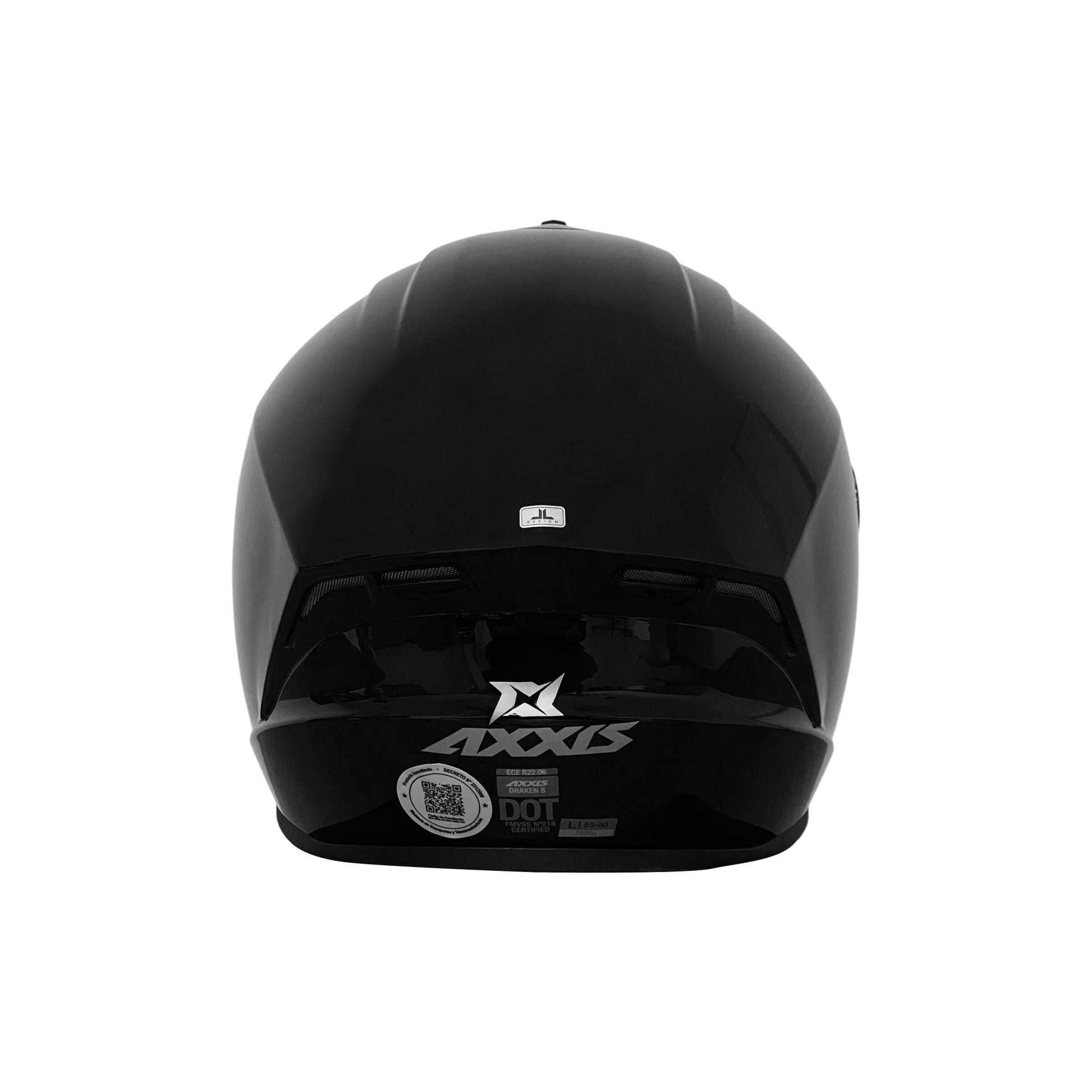 CASCO INTEGRAL AXXIS DRAKEN NEGRO BRILLANTE - procircuit
