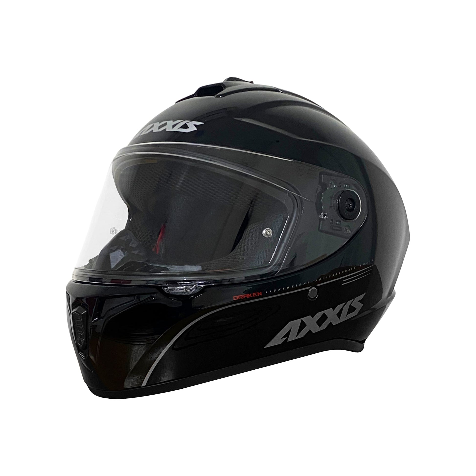 CASCO INTEGRAL AXXIS DRAKEN NEGRO BRILLANTE - procircuit