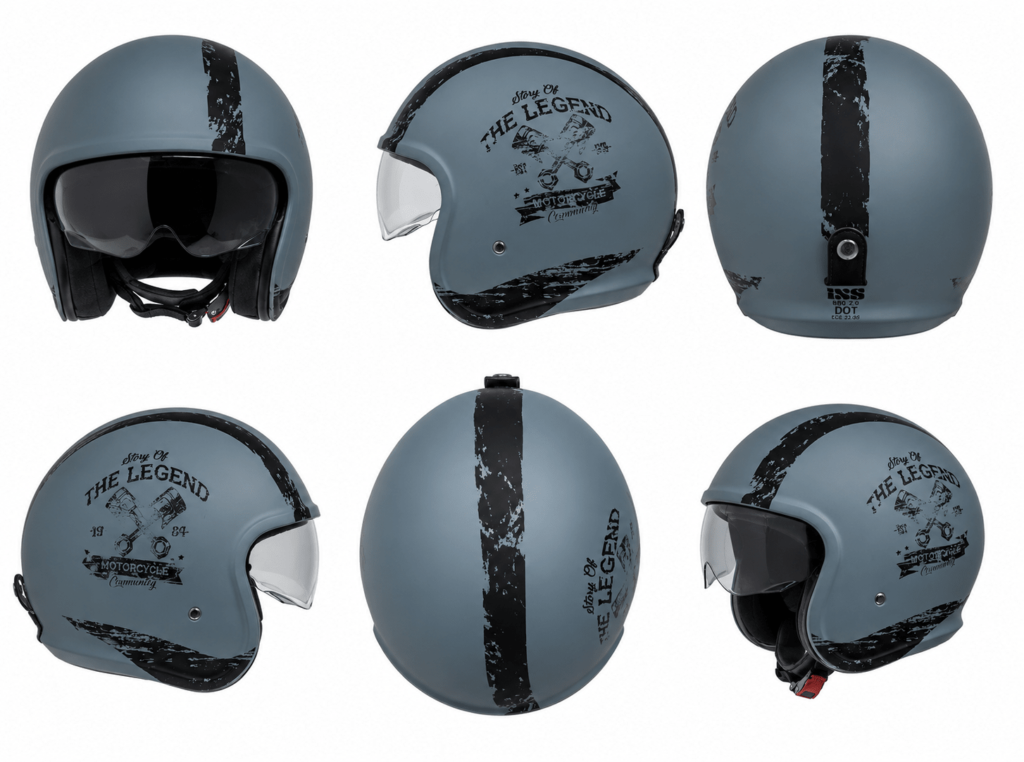 CASCO JET IXS 880 2.0 GRIS NEGRO MATTE - procircuit