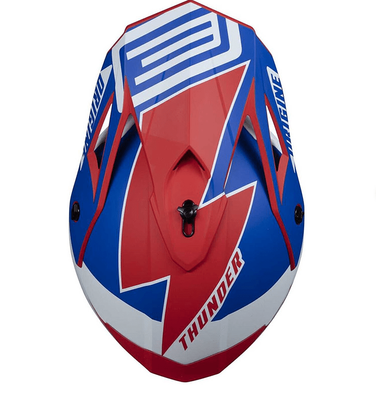 CASCO JUST 1 ORIGINE HERO THUNDER BLUE WHITE RED MATT - procircuit