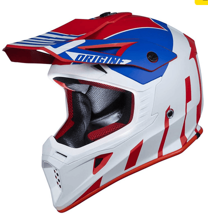 CASCO JUST 1 ORIGINE HERO THUNDER BLUE WHITE RED MATT - procircuit