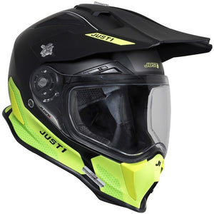 Just1 Casco Moto J14-F ELITE AMARILLO FLUOR NEGRO-ProCircuit