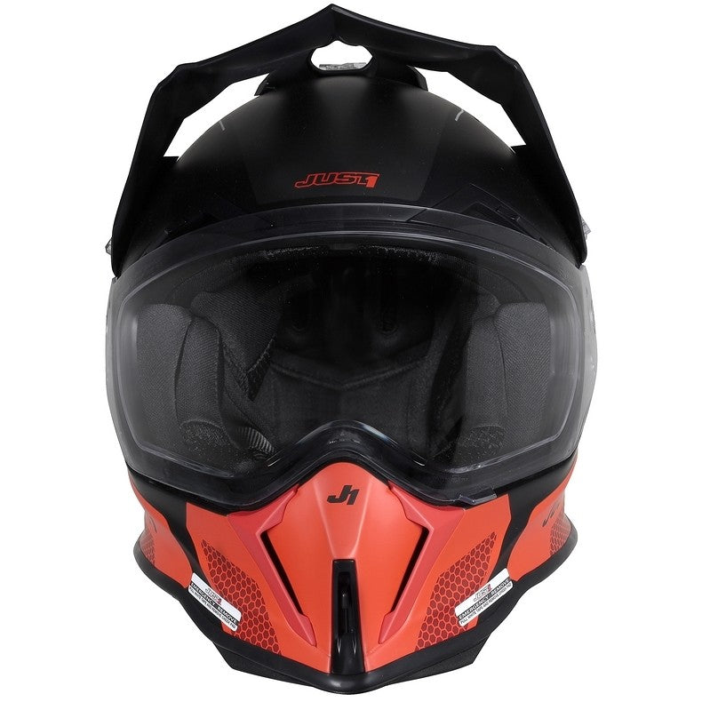 Just1 Casco Moto J14-F ELITE ROJO FLUOR NEGRO-ProCircuit