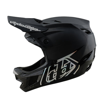 Casco Troy Lee Designs de bicicleta D4 carbon stealth negro - procircuit
