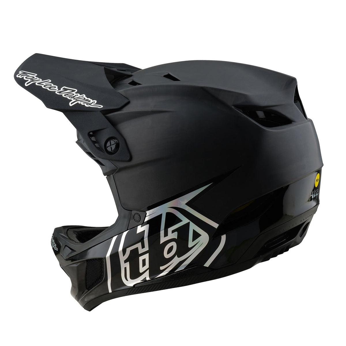 Casco Troy Lee Designs de bicicleta D4 carbon stealth negro - procircuit