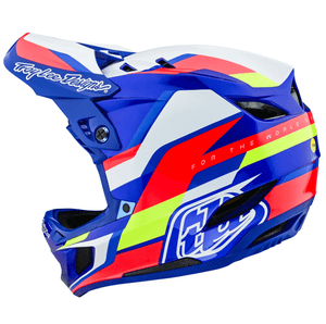 Casco Troy Lee Desing D4 Composite Omega White / blue - procircuit